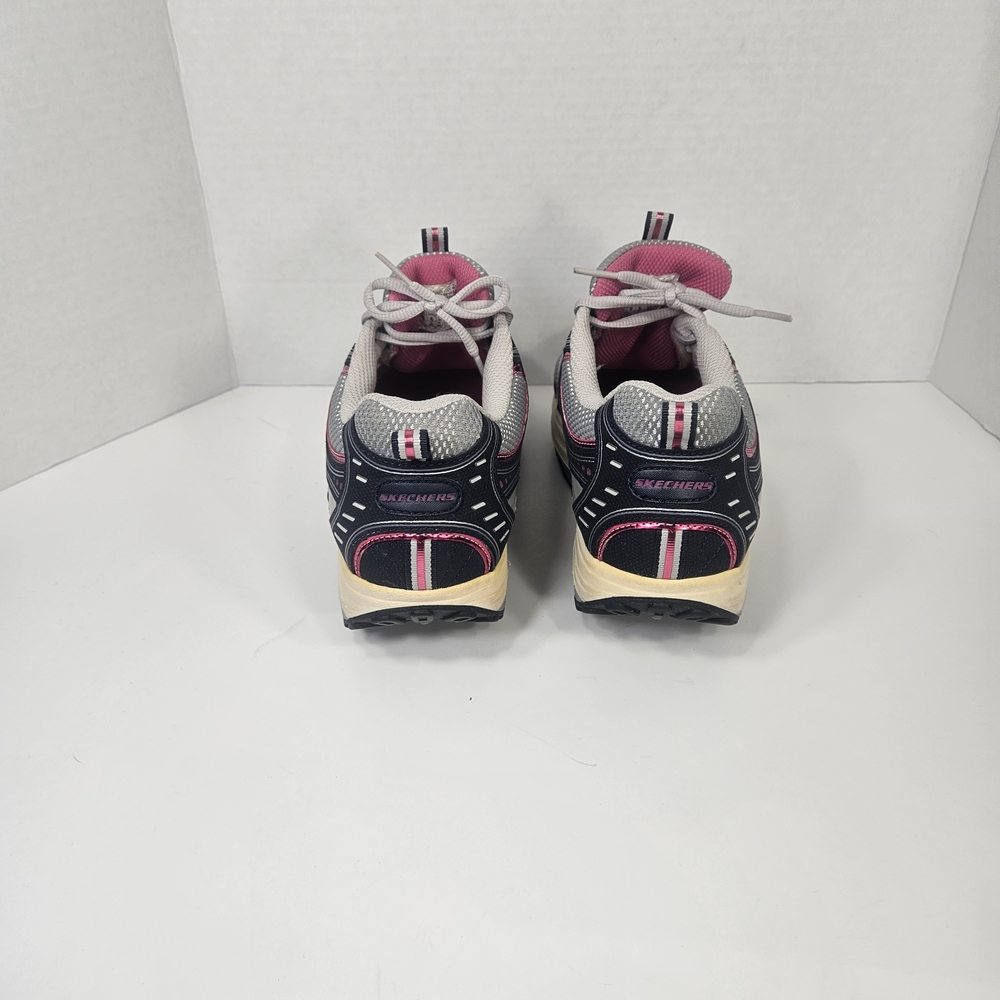 Skechers Black, Gray & Pink Women's Athletic Sneakers - Picture 2 of 7